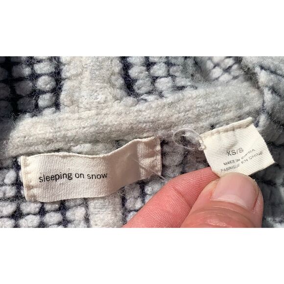 Sleeping On Snow Wool Alpaca Cocoon Hygge ANTHROPOLOGIE Open Cardigan SWEATER sz - Picture 4 of 6